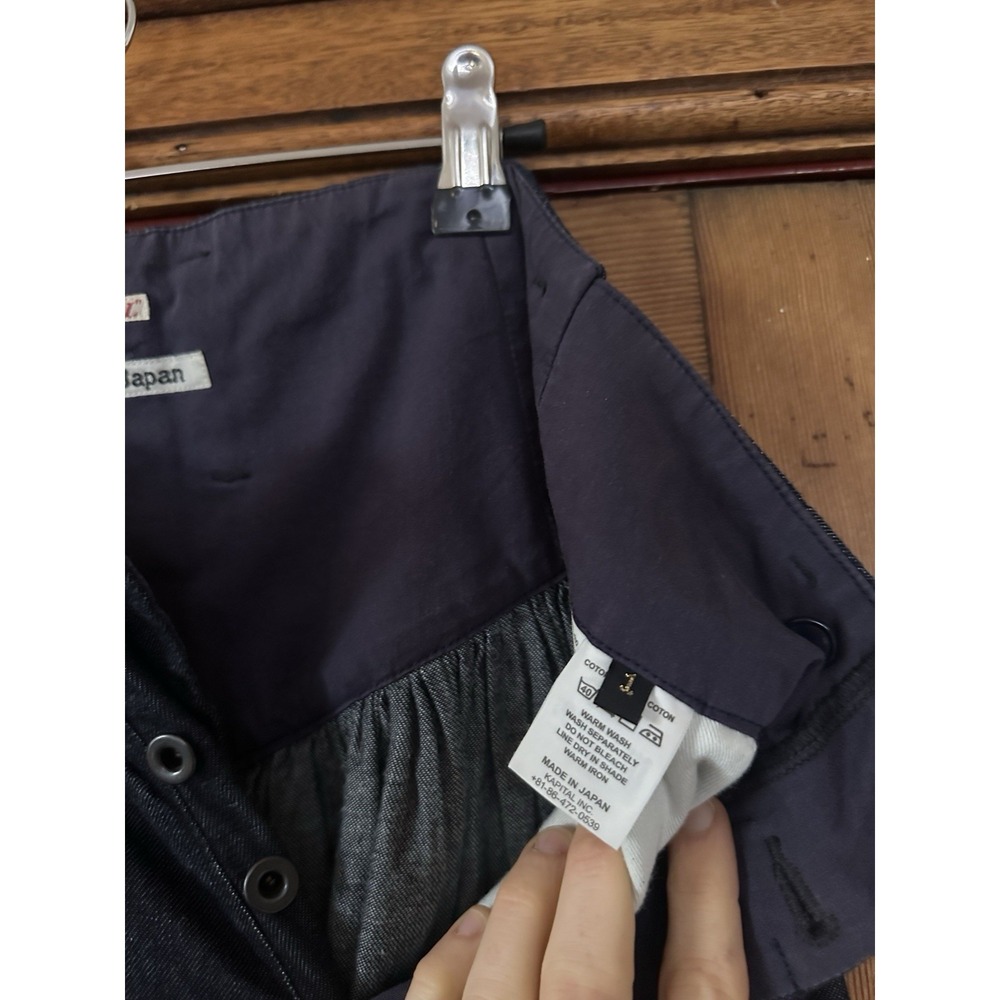 Kapital Womens Denim Jeans Size 1 100% Cotton | Made In Japan | Wide Leg Baggy - Picture 5 of 5